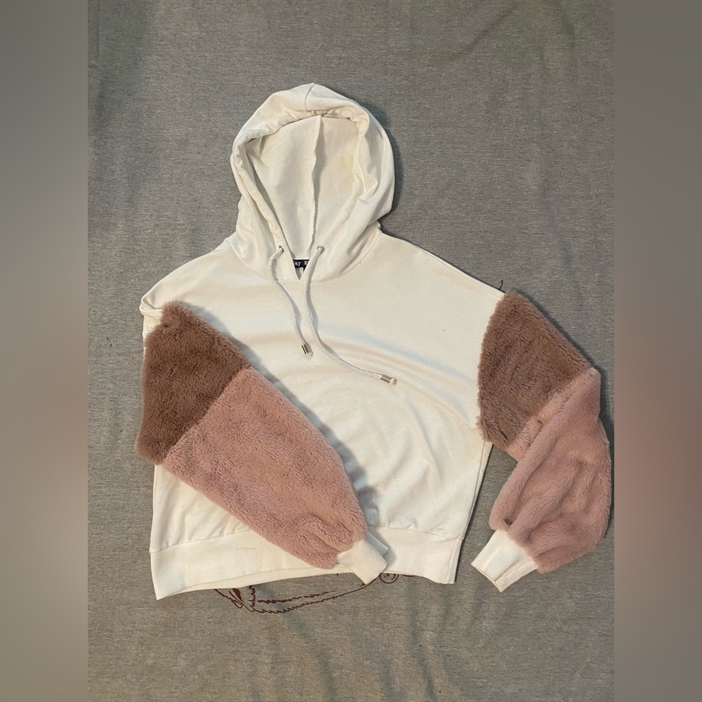 Furry Sleeved Hoodie